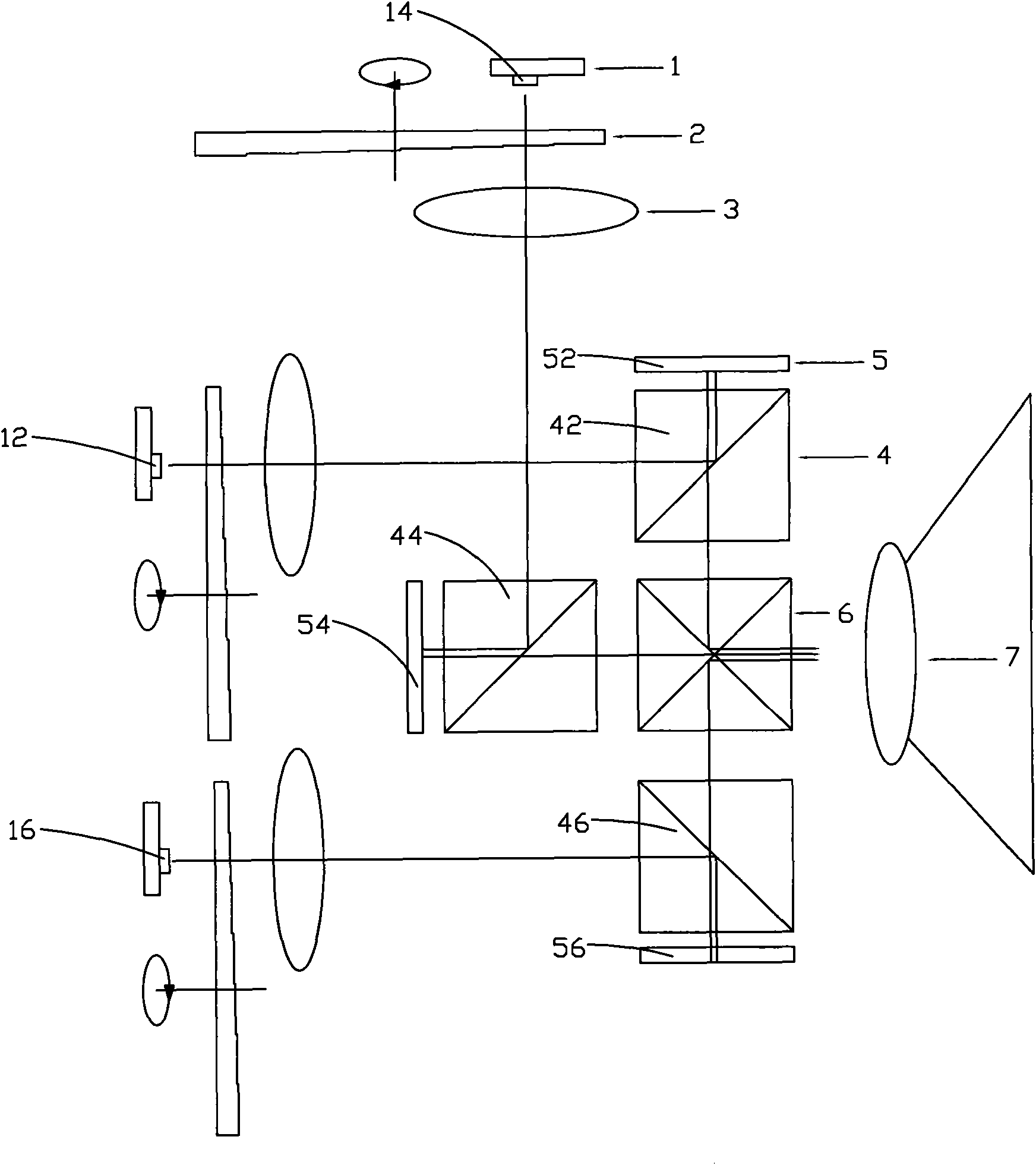 Laser projection imaging system