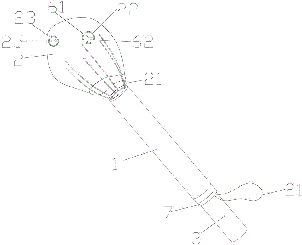 Abdominal cavity material obtaining device