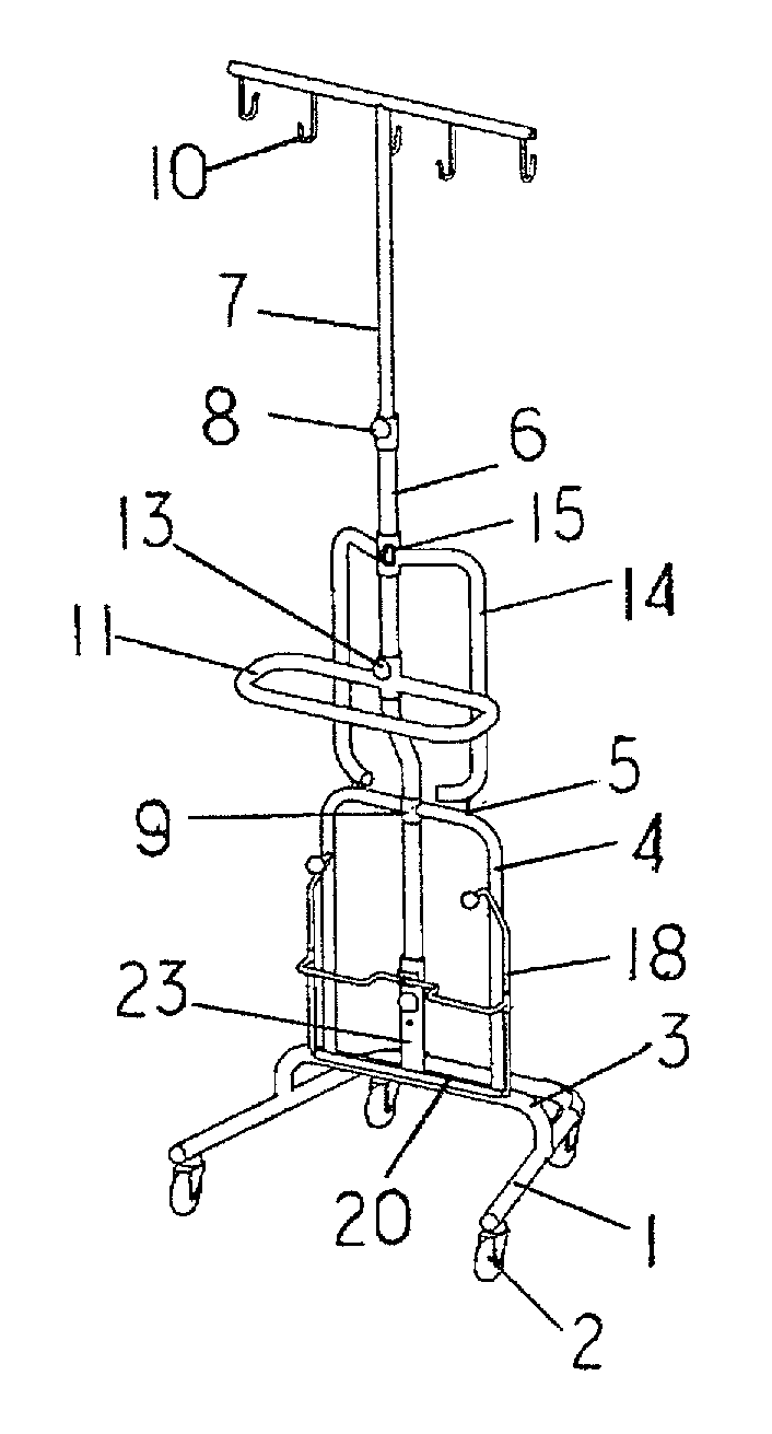 Movable iv stand