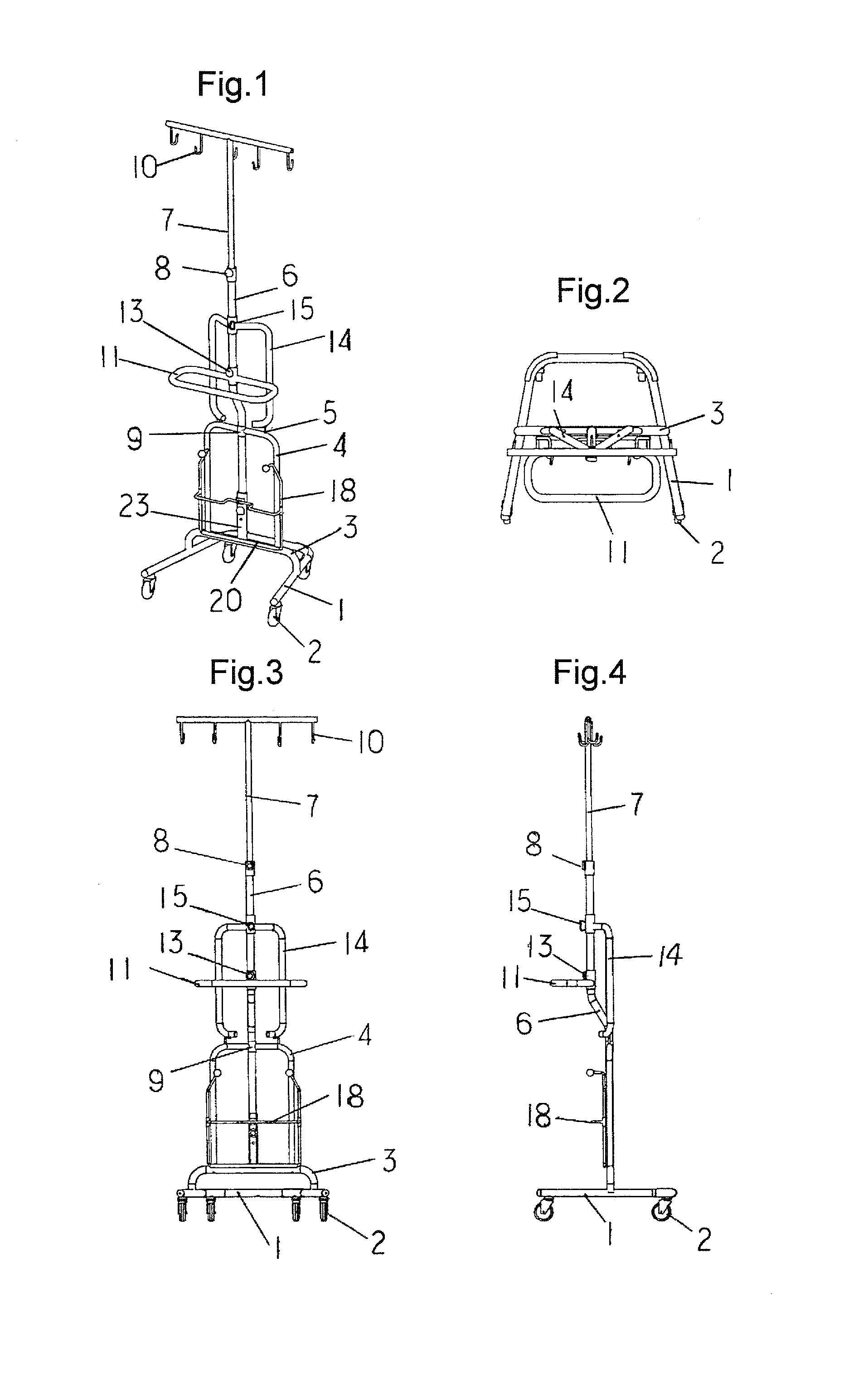 Movable iv stand