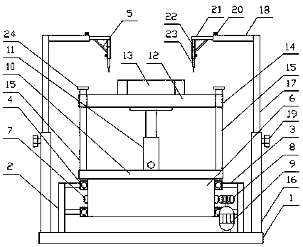 Junked tire steel wire taking device for regenerated rubber production and using method