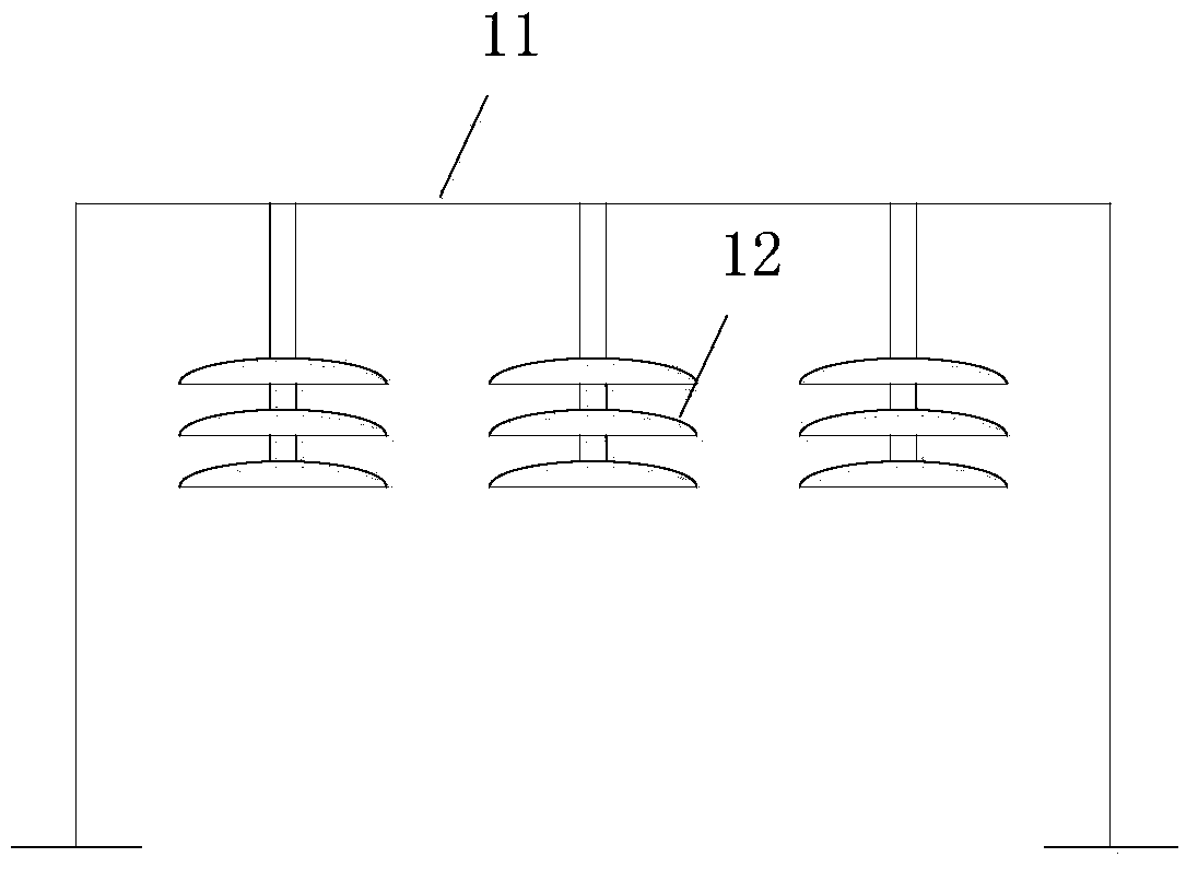 Portable device and method for researching insulator contamination losing coefficient