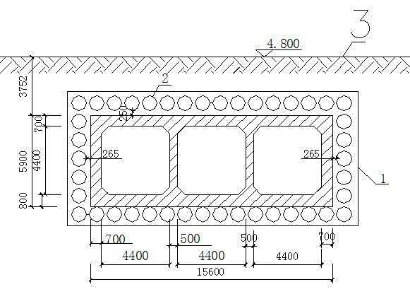 Box culvert pushing construction method integrating comprehensive grouting, pressure maintaining and pipe roof support