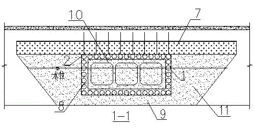 Box culvert pushing construction method integrating comprehensive grouting, pressure maintaining and pipe roof support