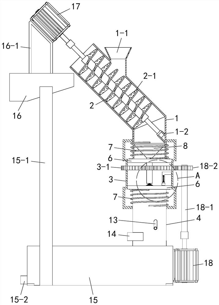 Sewage filtering treatment device and using method thereof