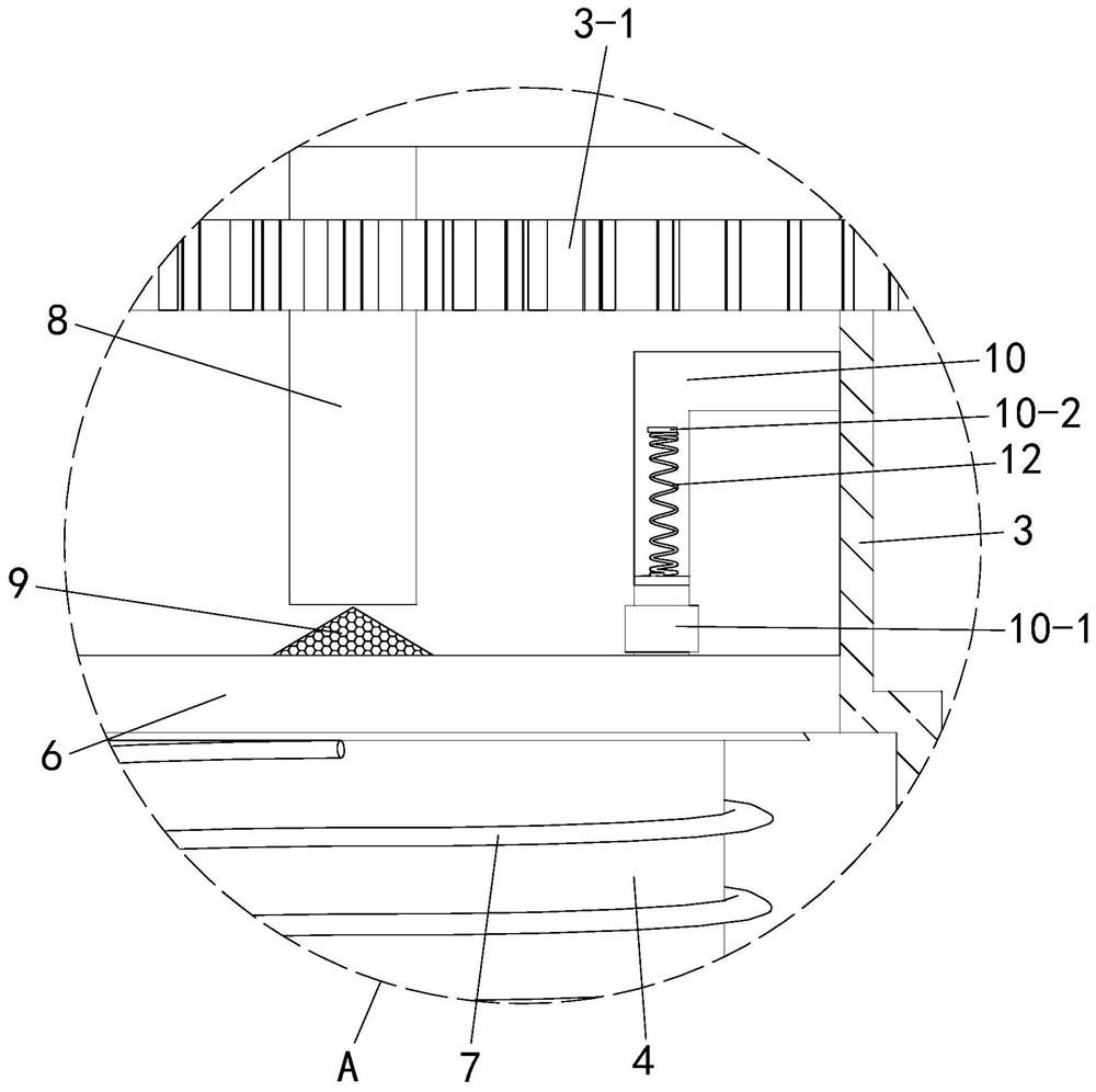 Sewage filtering treatment device and using method thereof