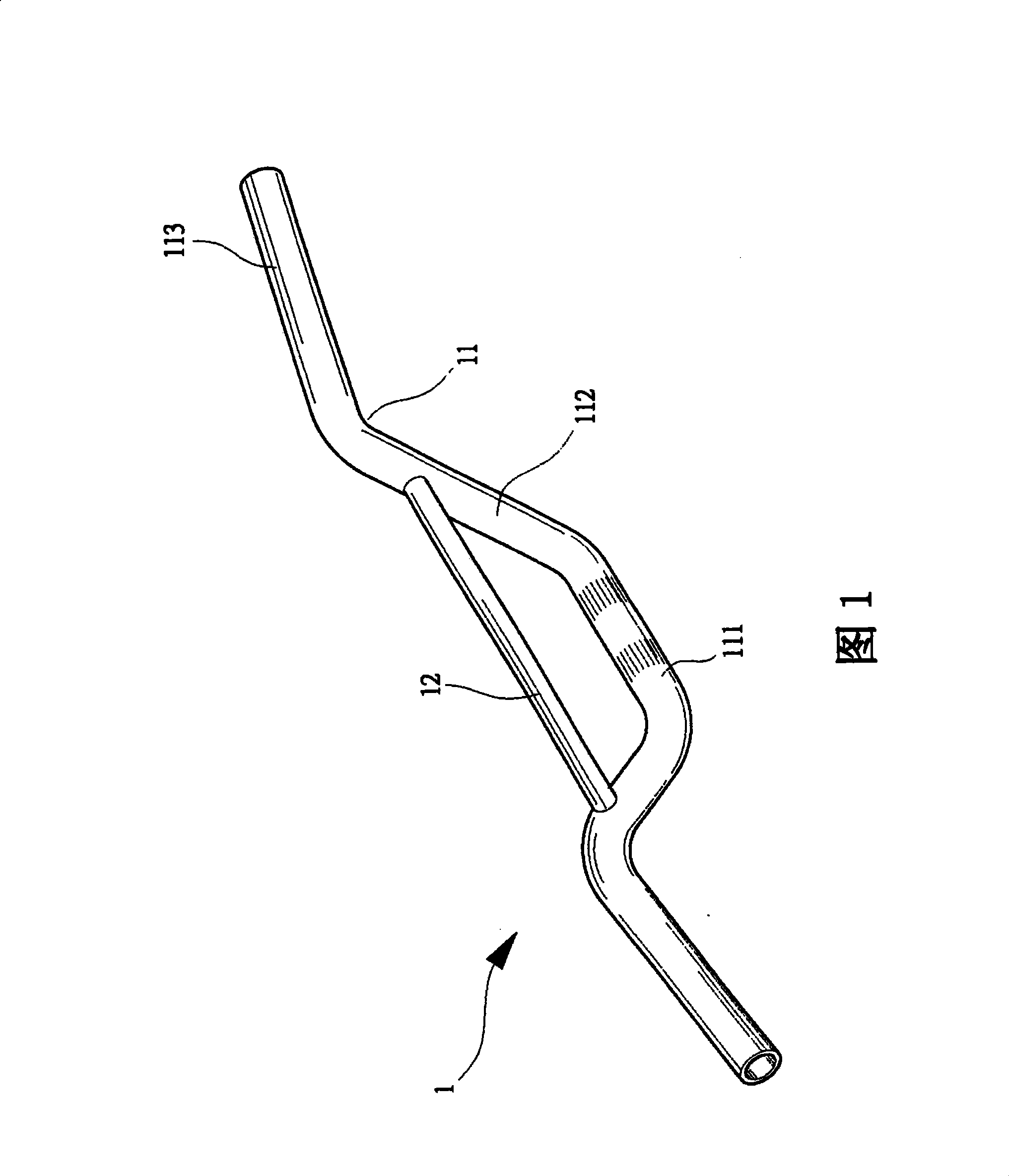 Vehicle steering handle structure