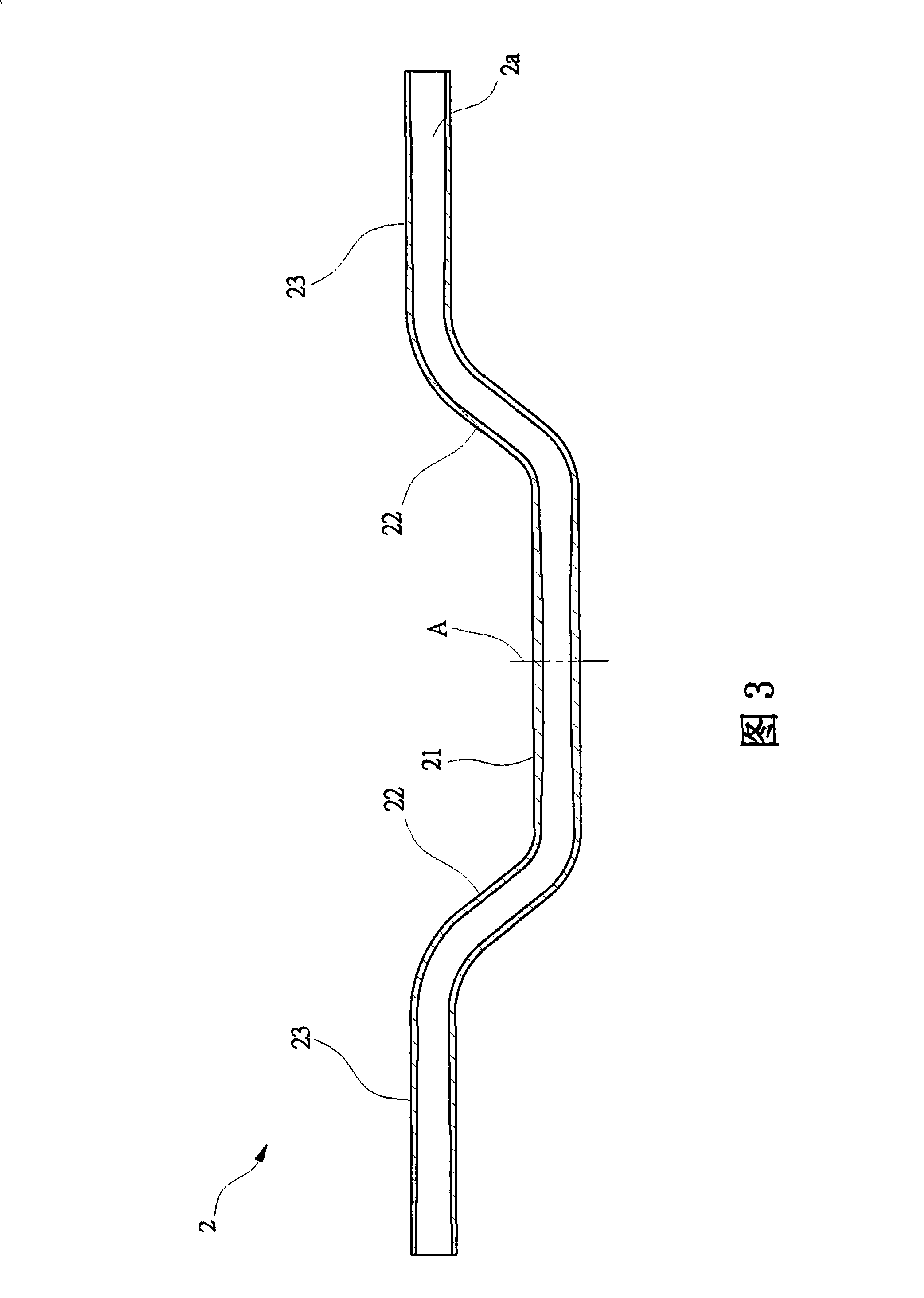 Vehicle steering handle structure