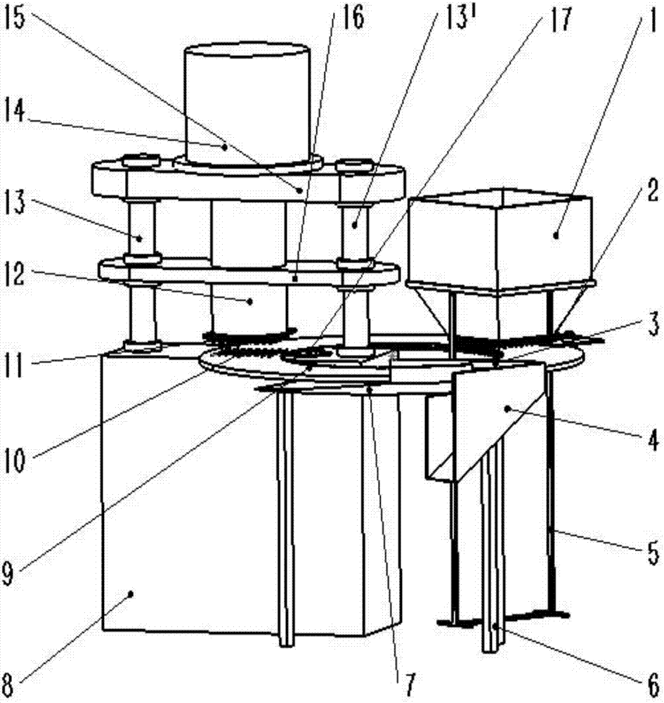 Powder pressing formation device