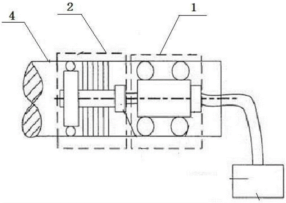 Pipeline robot for cleaning gun barrels