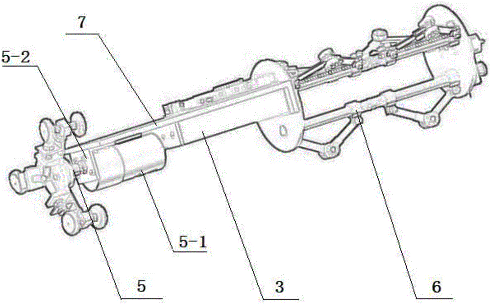 Pipeline robot for cleaning gun barrels