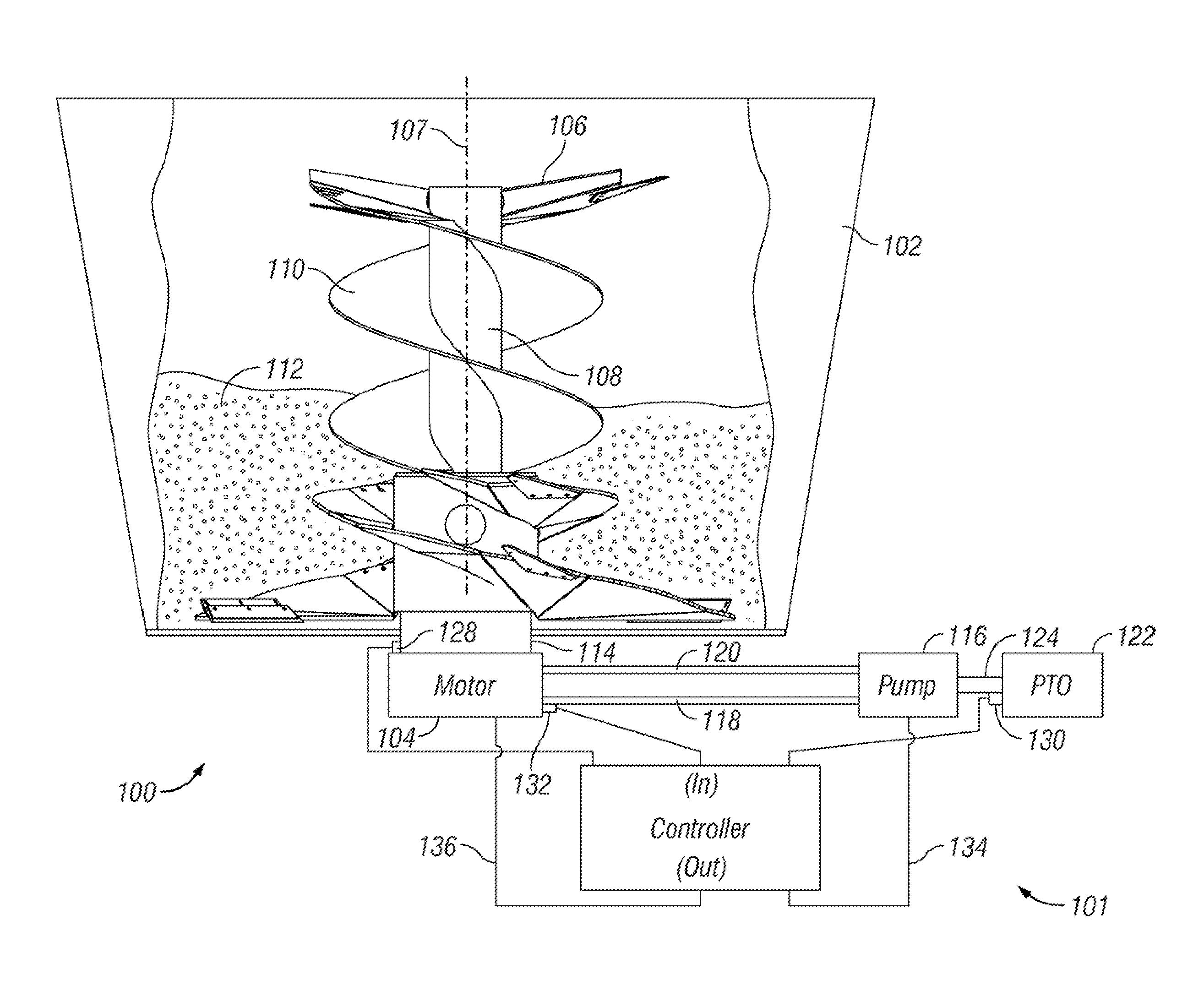 Agricultural mixer with drive system and method of using same