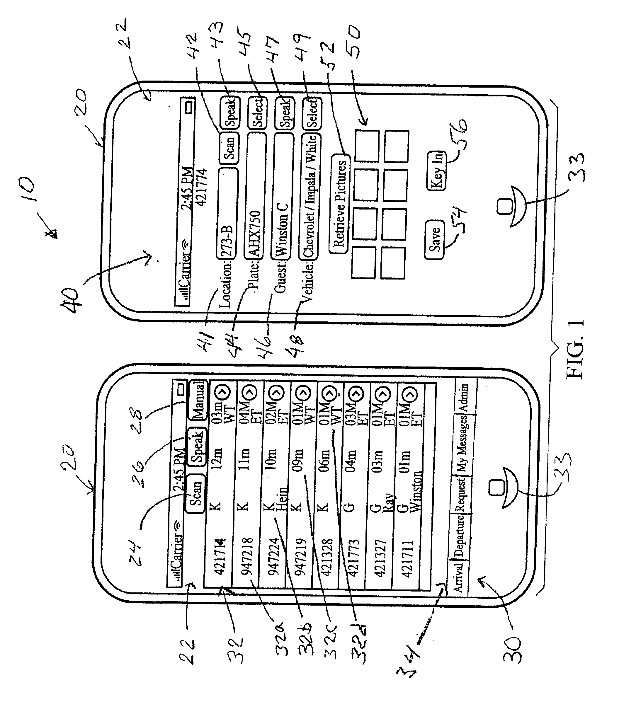 Wireless Vehicle Valet Management System