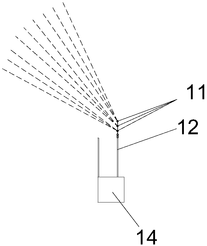 Space three-dimensional dust control and removal method for dust produced during bracket moving of fully mechanized mining face