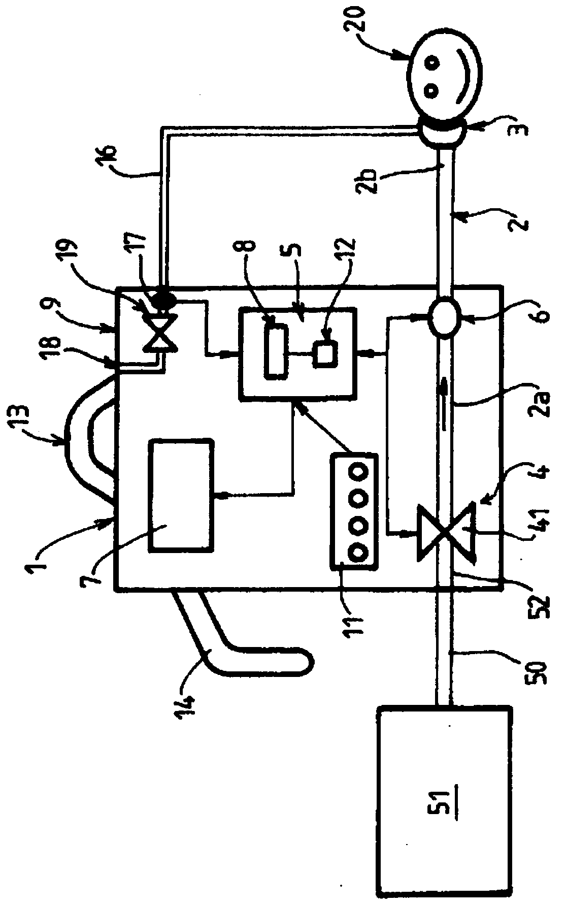 Artificial ventilation device with ventilation modes suitable for cardiac massage