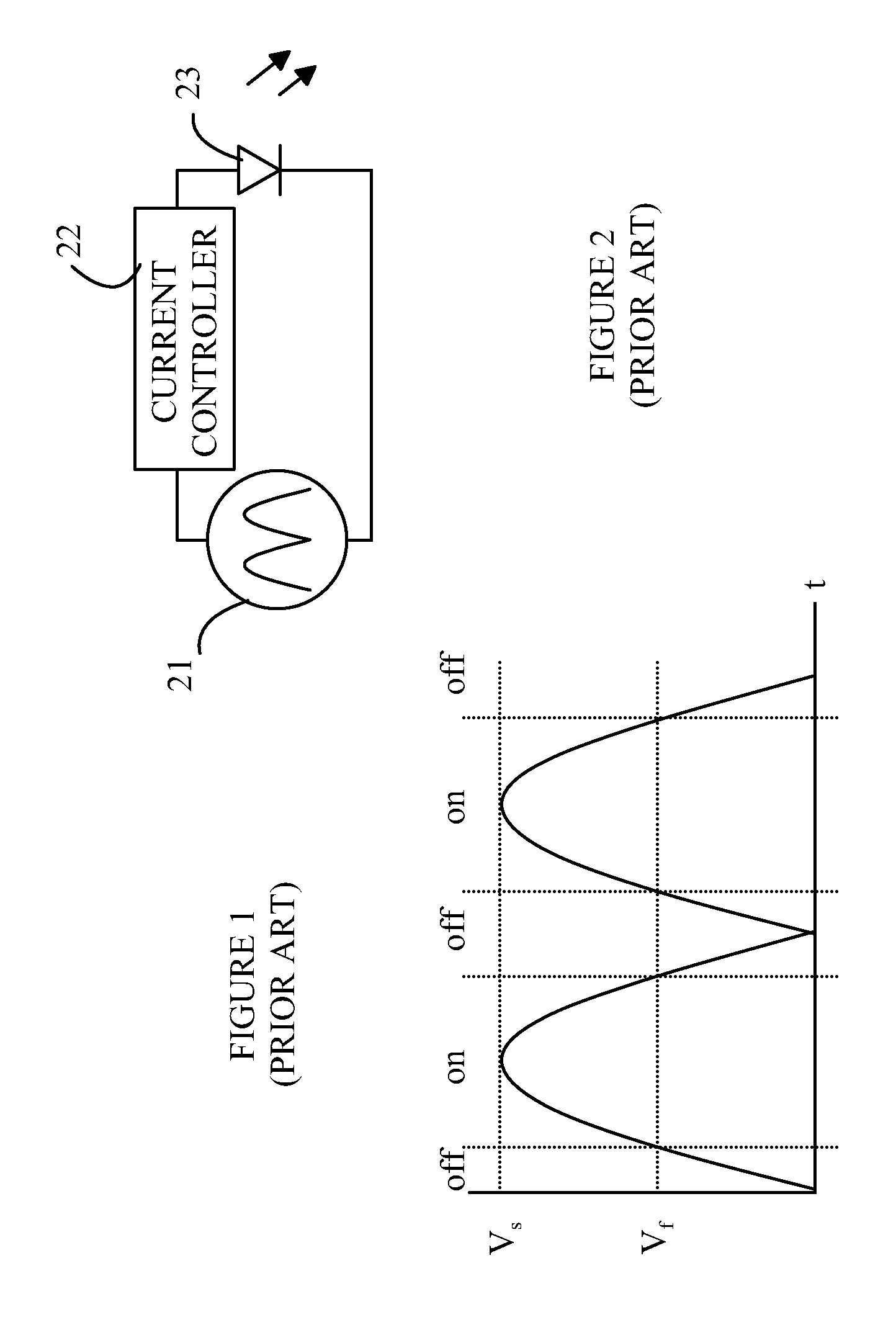 LED light source with direct AC drive