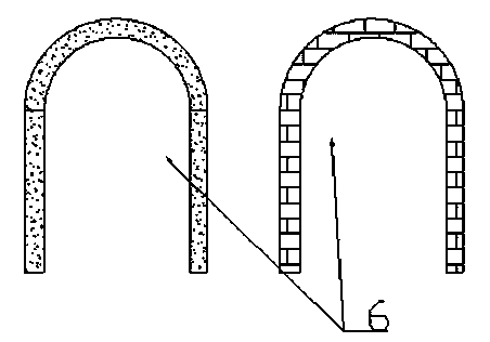 Construction method for novel round-pot-shaped high-efficiency combined methane tank