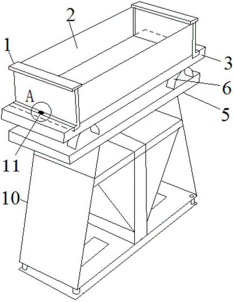 Experimental vibrating table