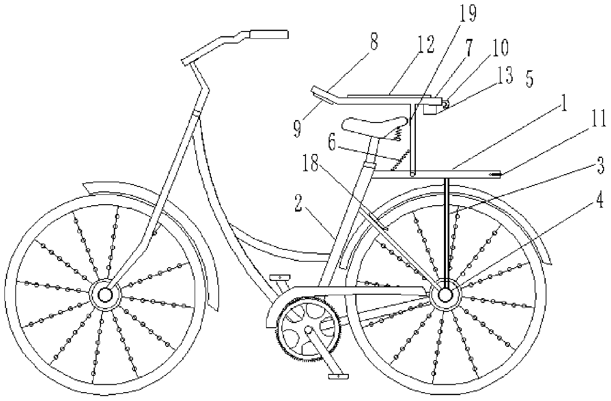 Shared bicycle with rainproof sun-proof power-generating saddle