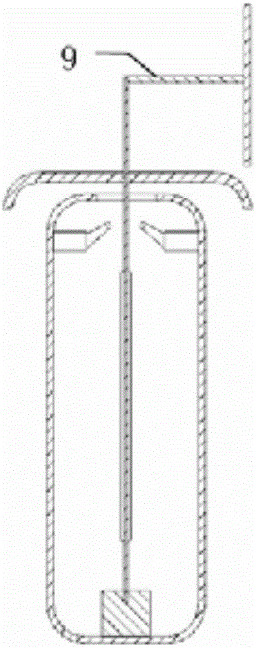 Wind speed sensing device based on fiber bragg gratings, and wind direction monitoring system