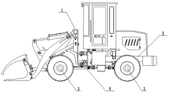 Walking mechanism of grass-grasping machine