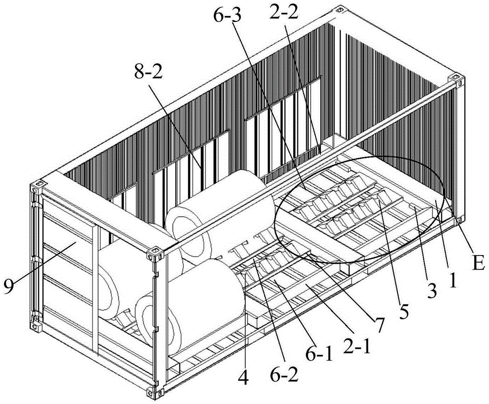 Container with sliding device