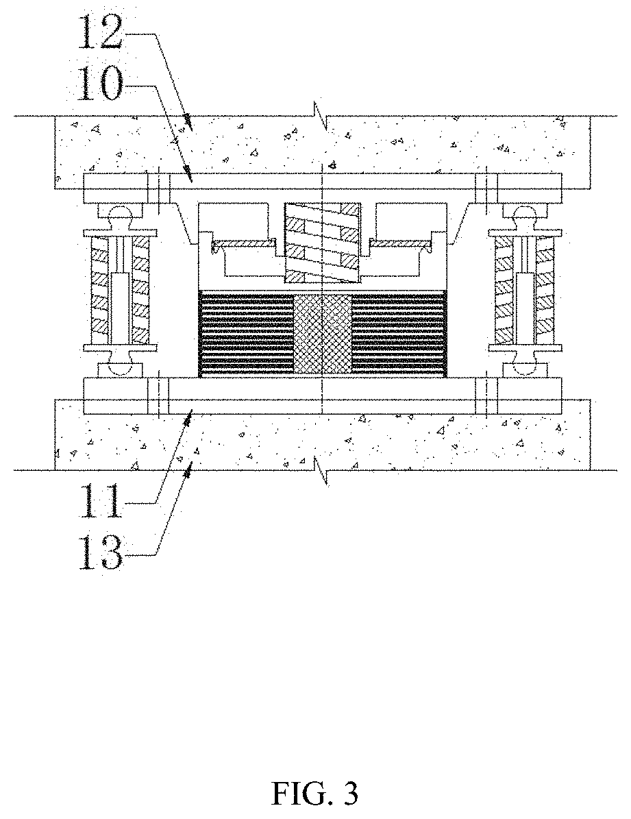 A three-dimensional isolator with adaptive stiffness property