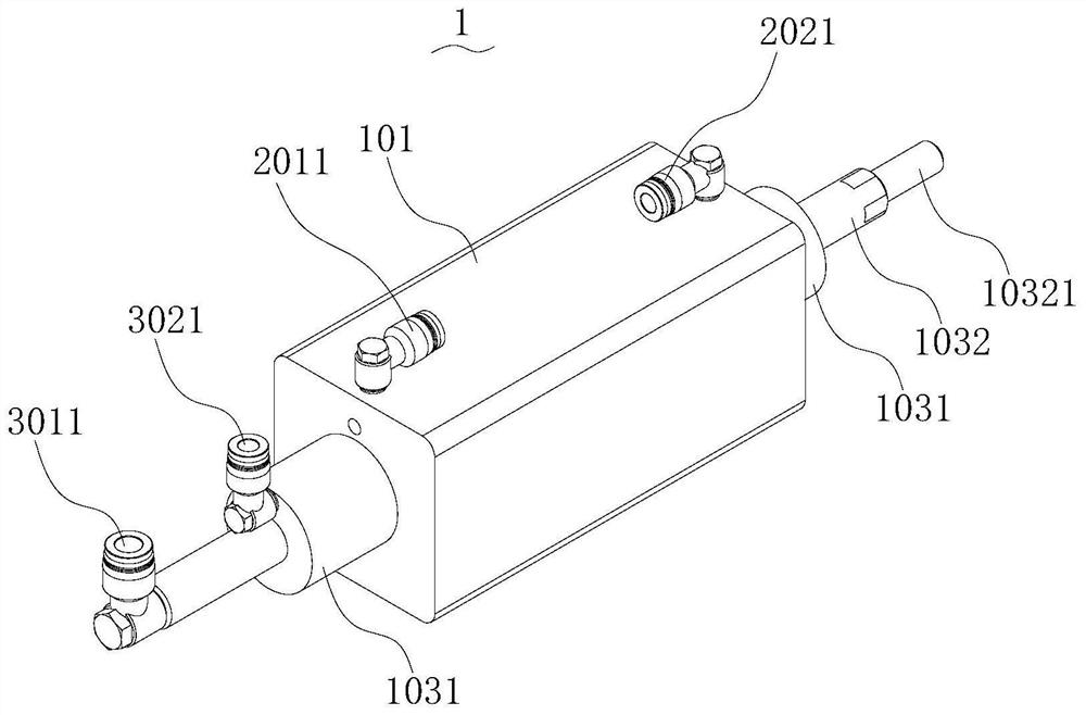 Differential pressure type pneumatic clamp