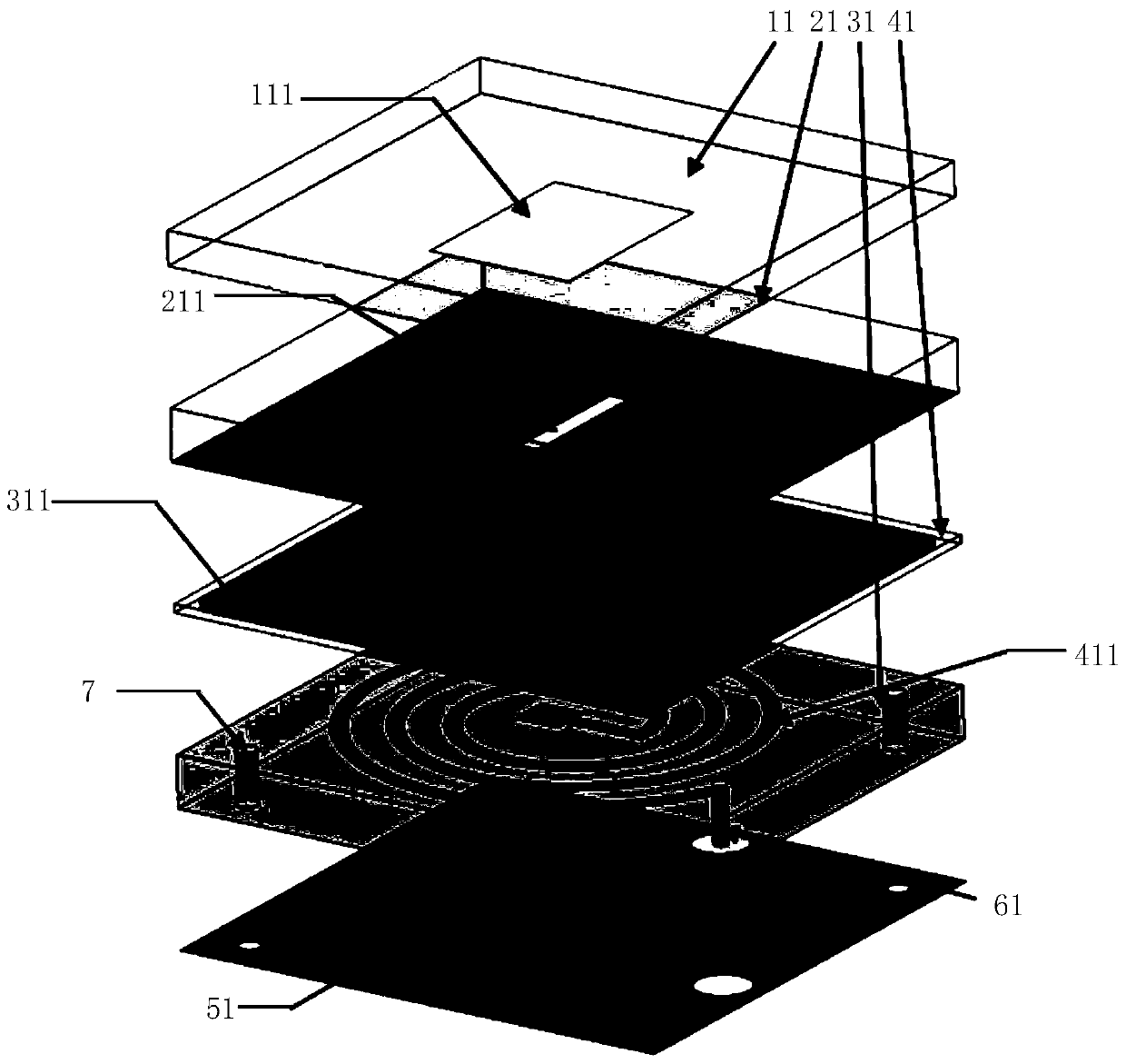 Planar reflecting array antenna and formation method thereof