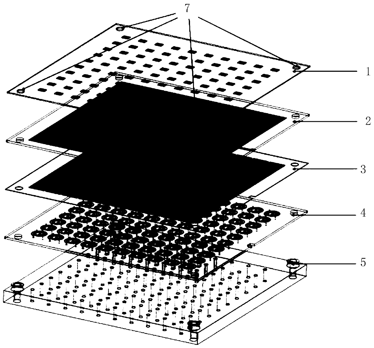 Planar reflecting array antenna and formation method thereof