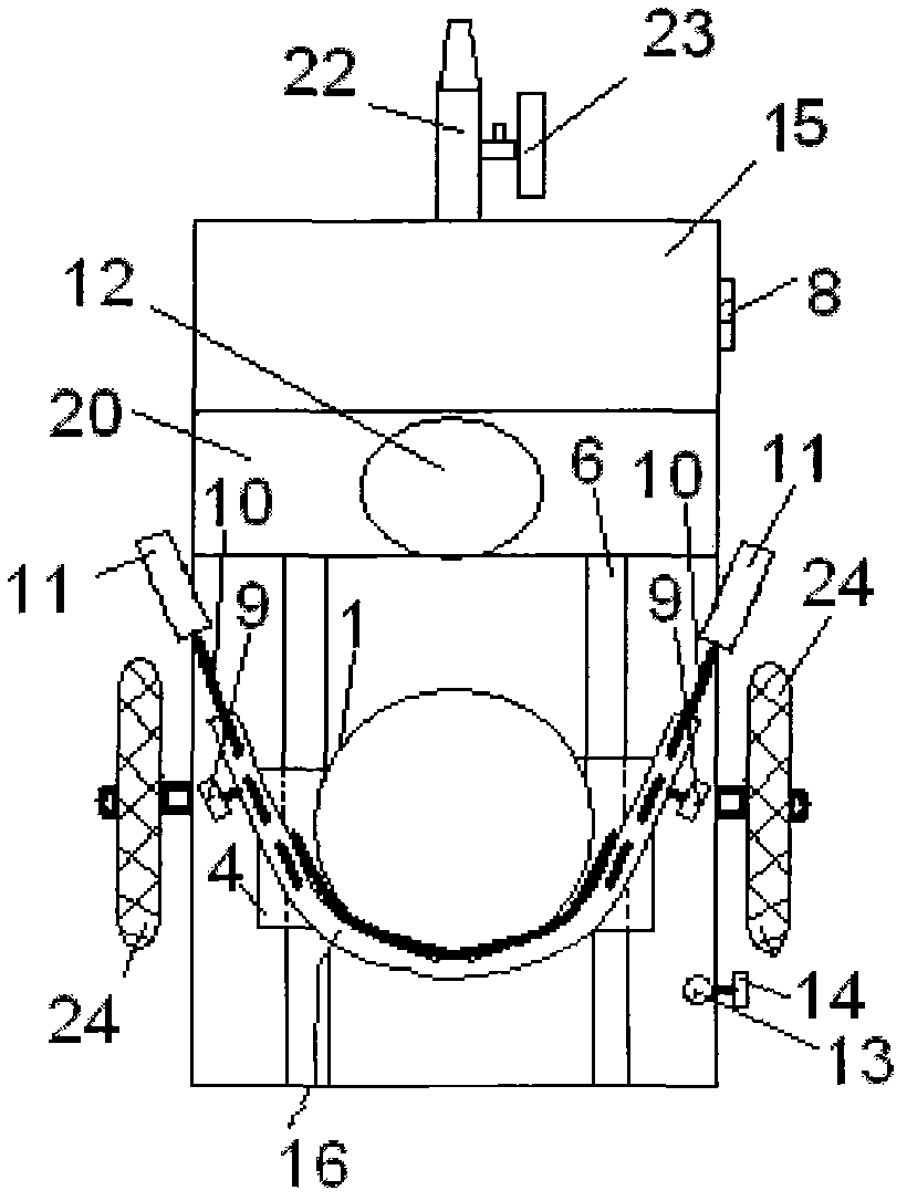 Medical and life rehabilitation trolley device for sick children