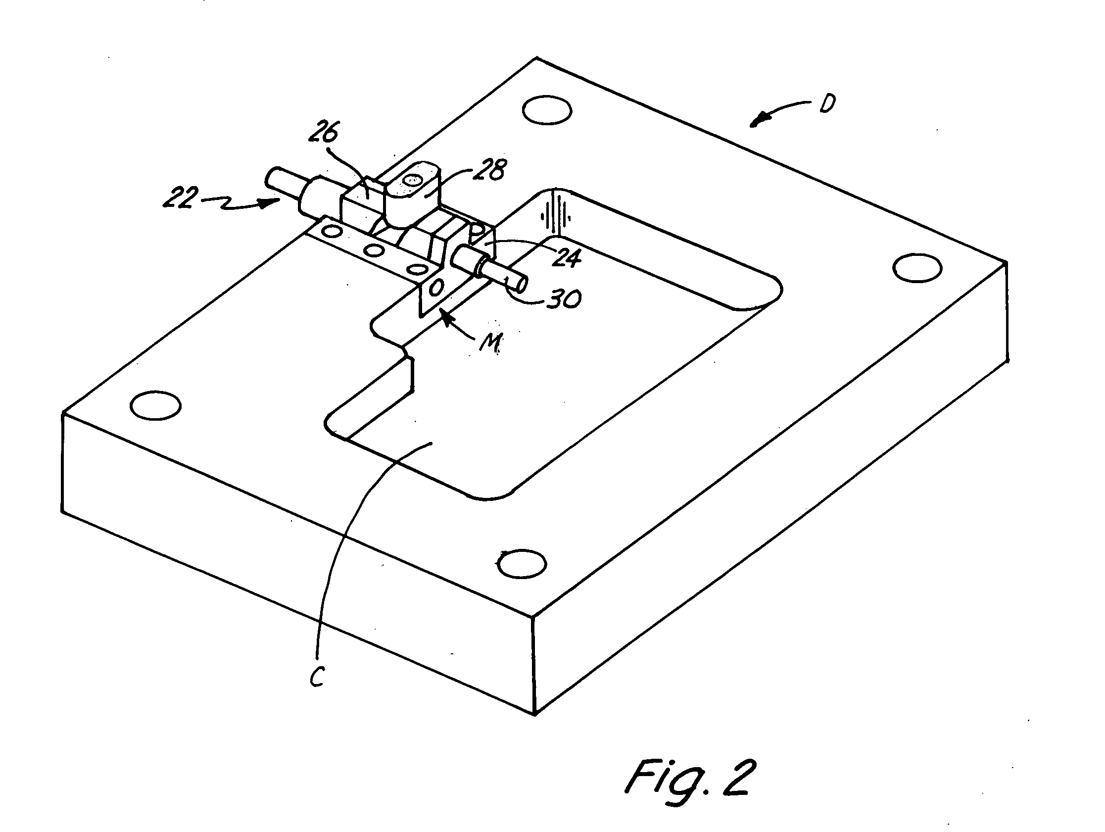 Universal slide assembly for molding and casting systems