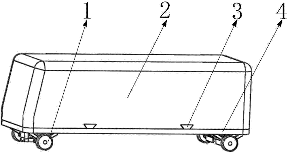 Transverse sliding-based cliff anti-slide box type vehicle