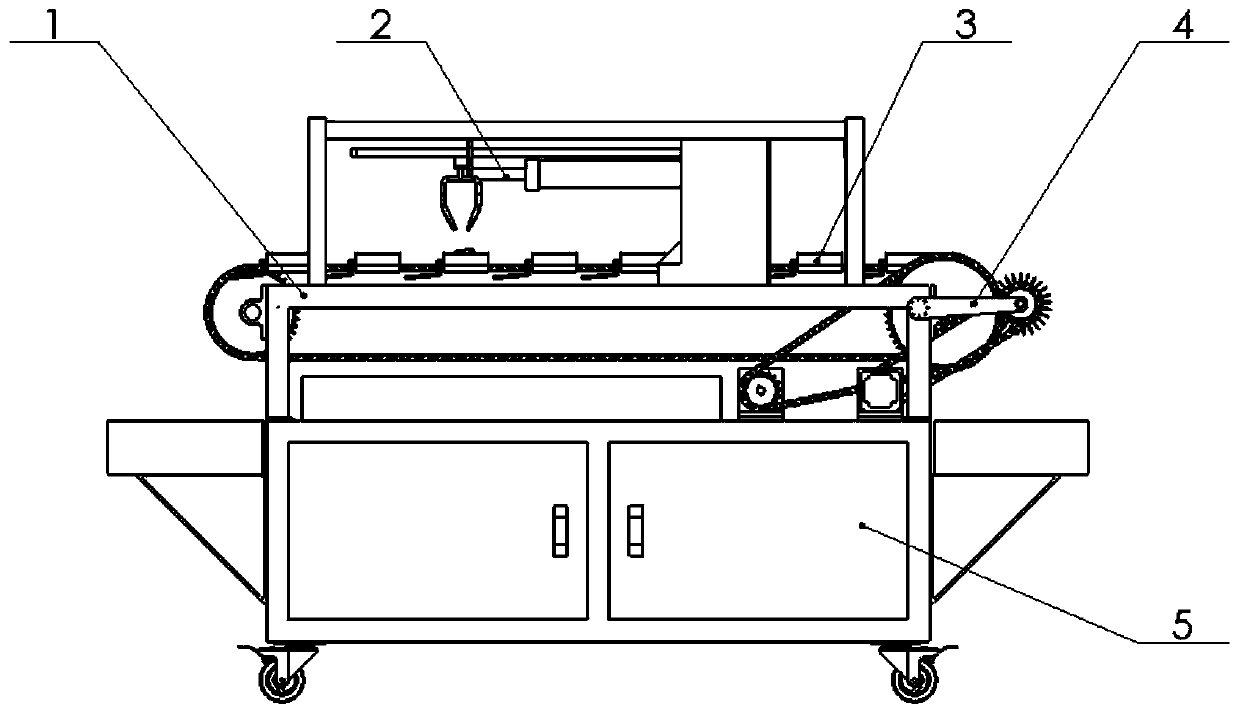 Multi-nozzle water jet type removing device of cuticle on body surface of sea cucumber