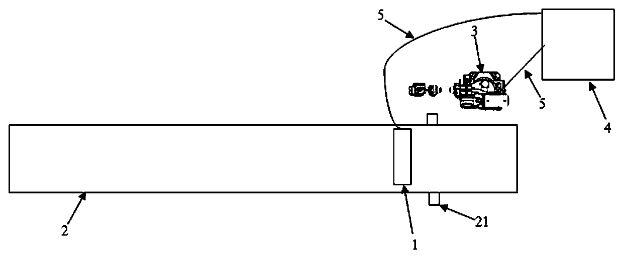 Method for implementing automatic casting discharging through cooperation of three-dimension vision and robot