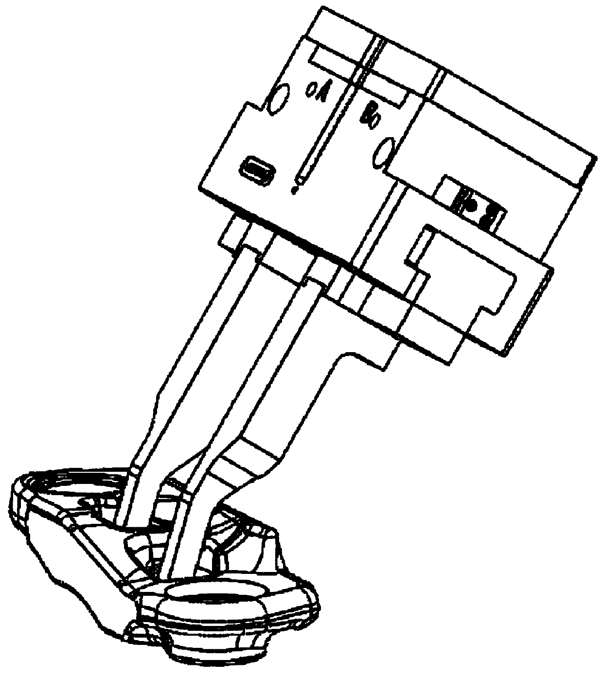 Method for implementing automatic casting discharging through cooperation of three-dimension vision and robot