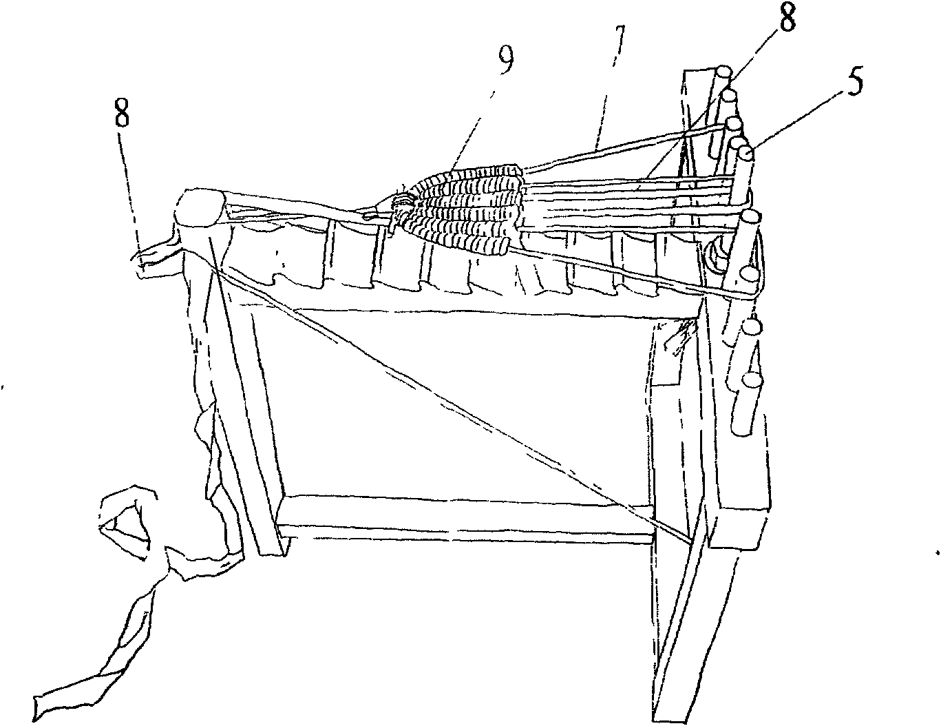 Manufacturing method of figured cloth slippers