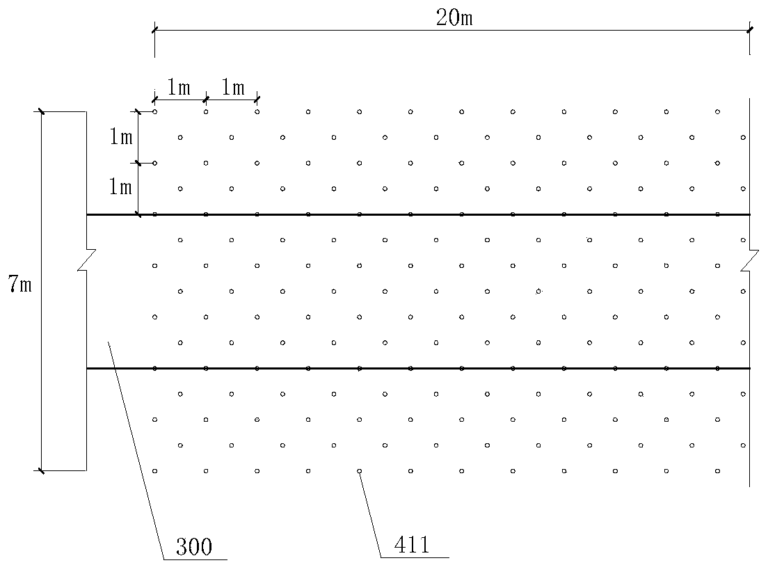 Power channel structure crossing subway route