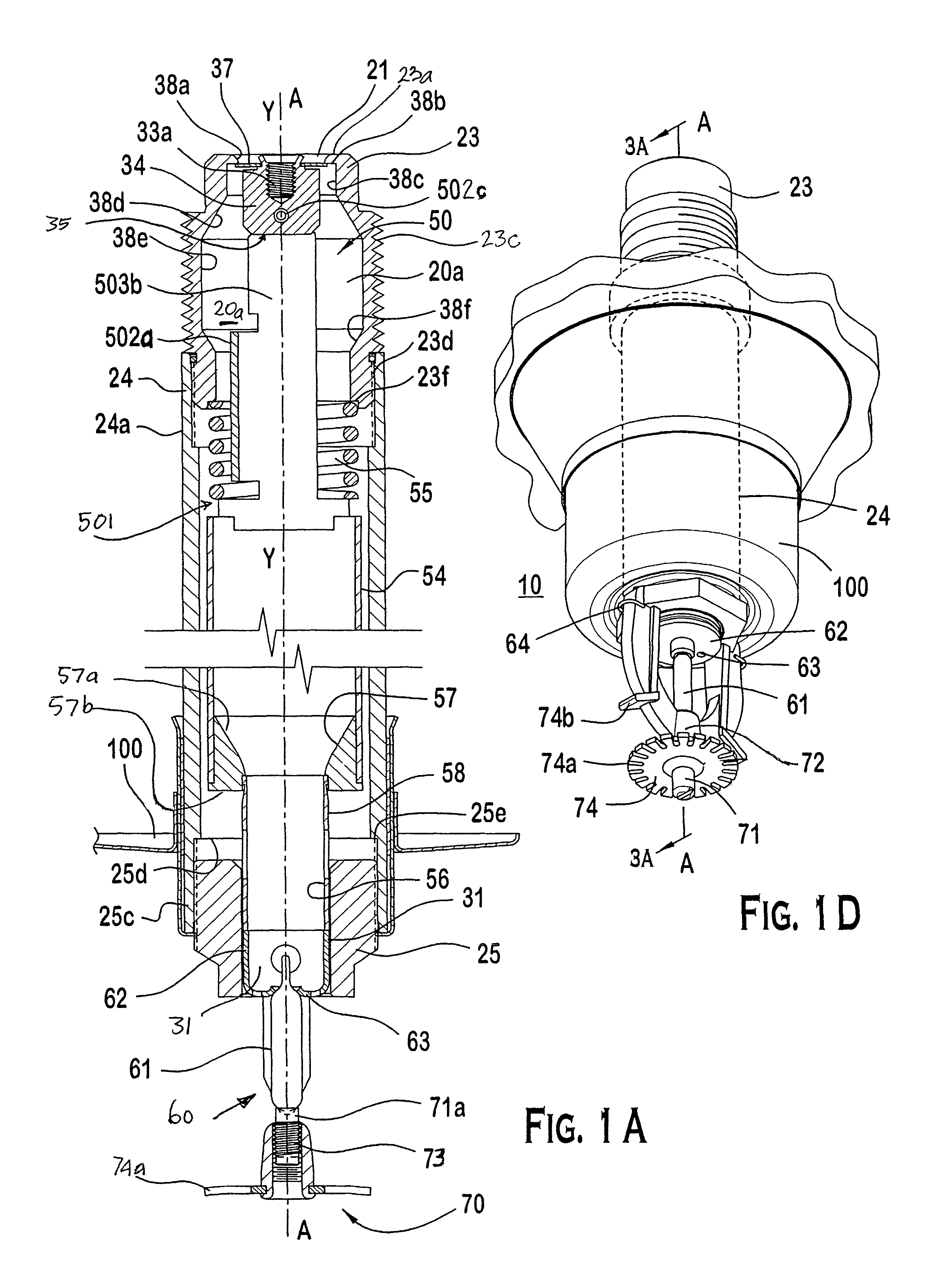 Dry sprinkler