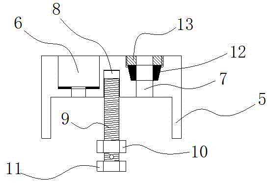 A dam seepage pressure measuring device