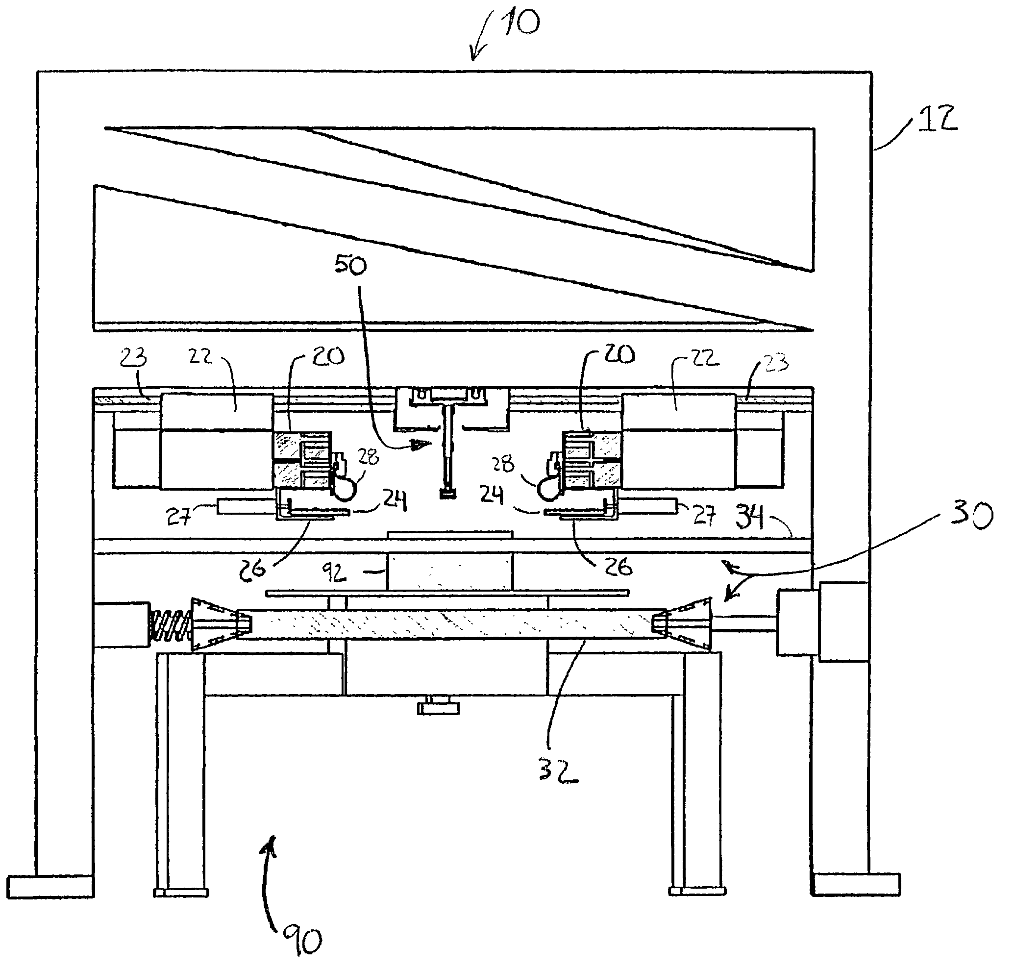 Composite spar drape forming machine