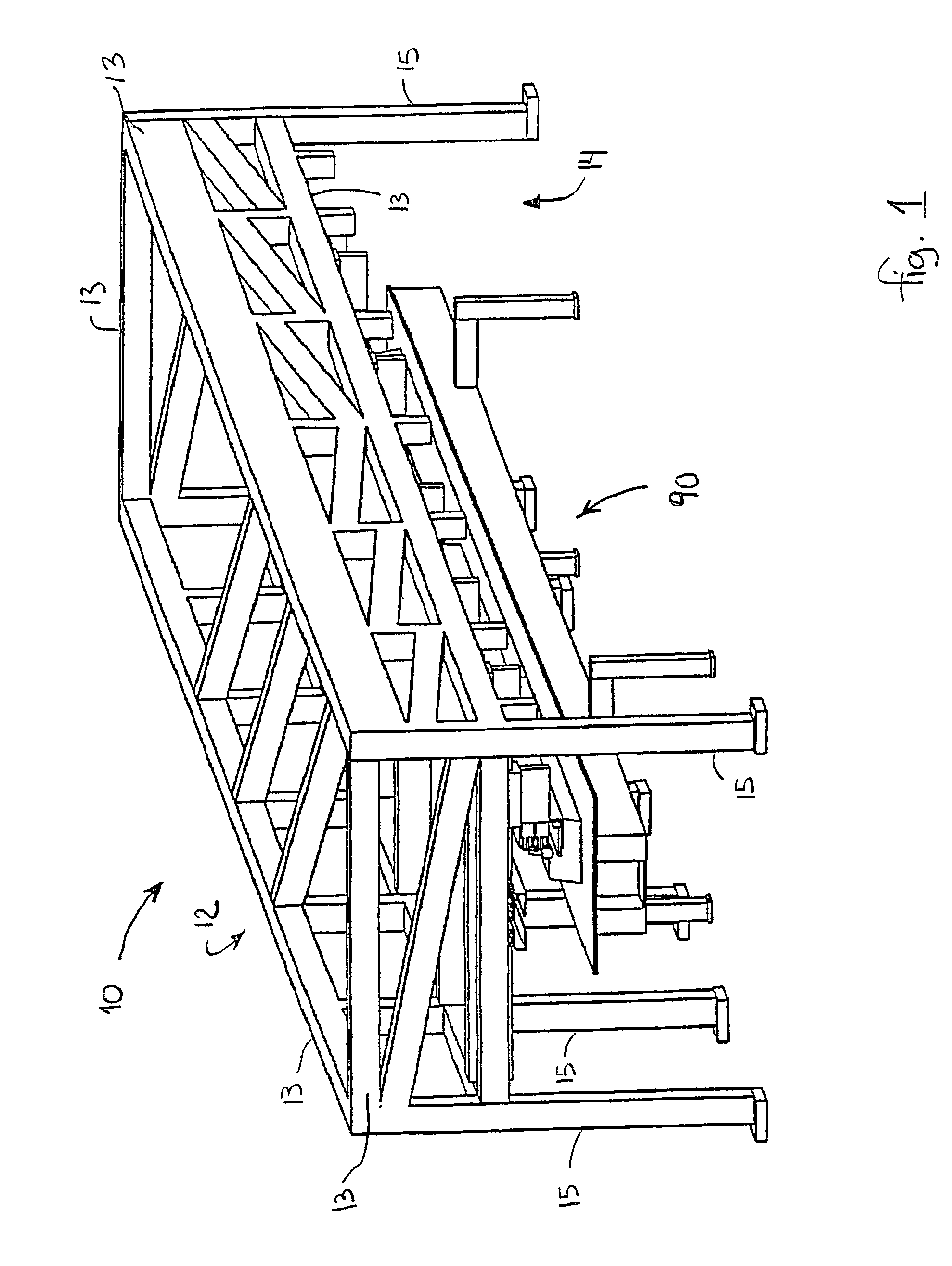 Composite spar drape forming machine