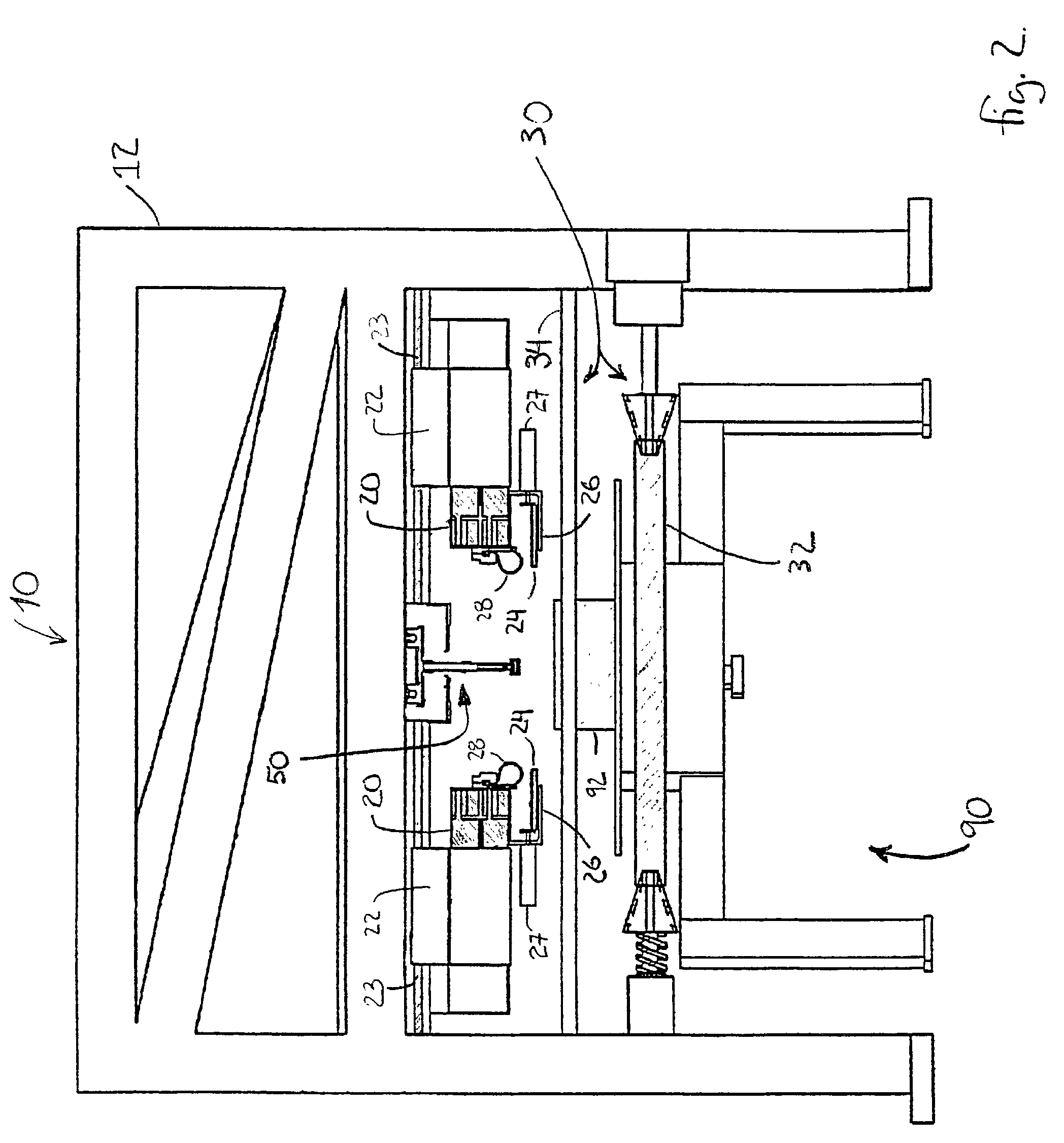 Composite spar drape forming machine