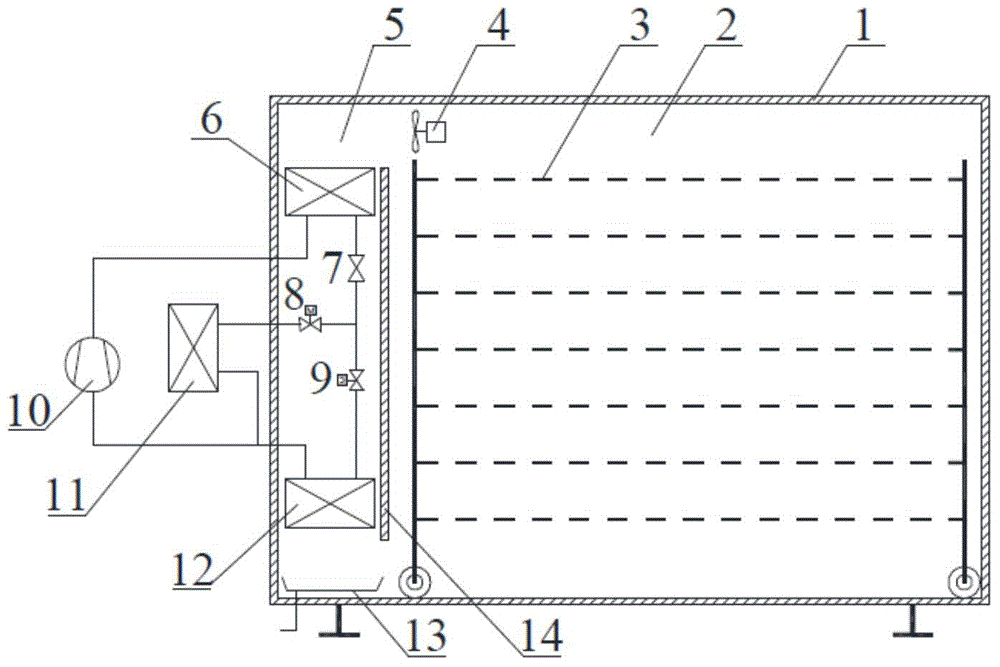 Heat pump type fruit and vegetable drying machine