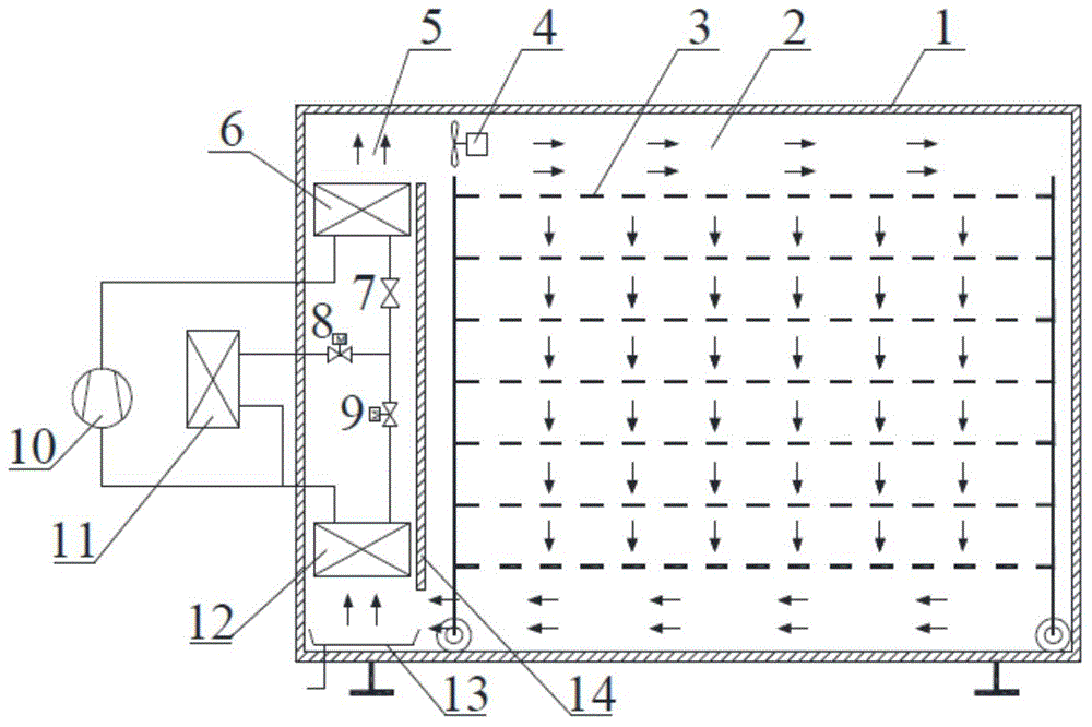 Heat pump type fruit and vegetable drying machine