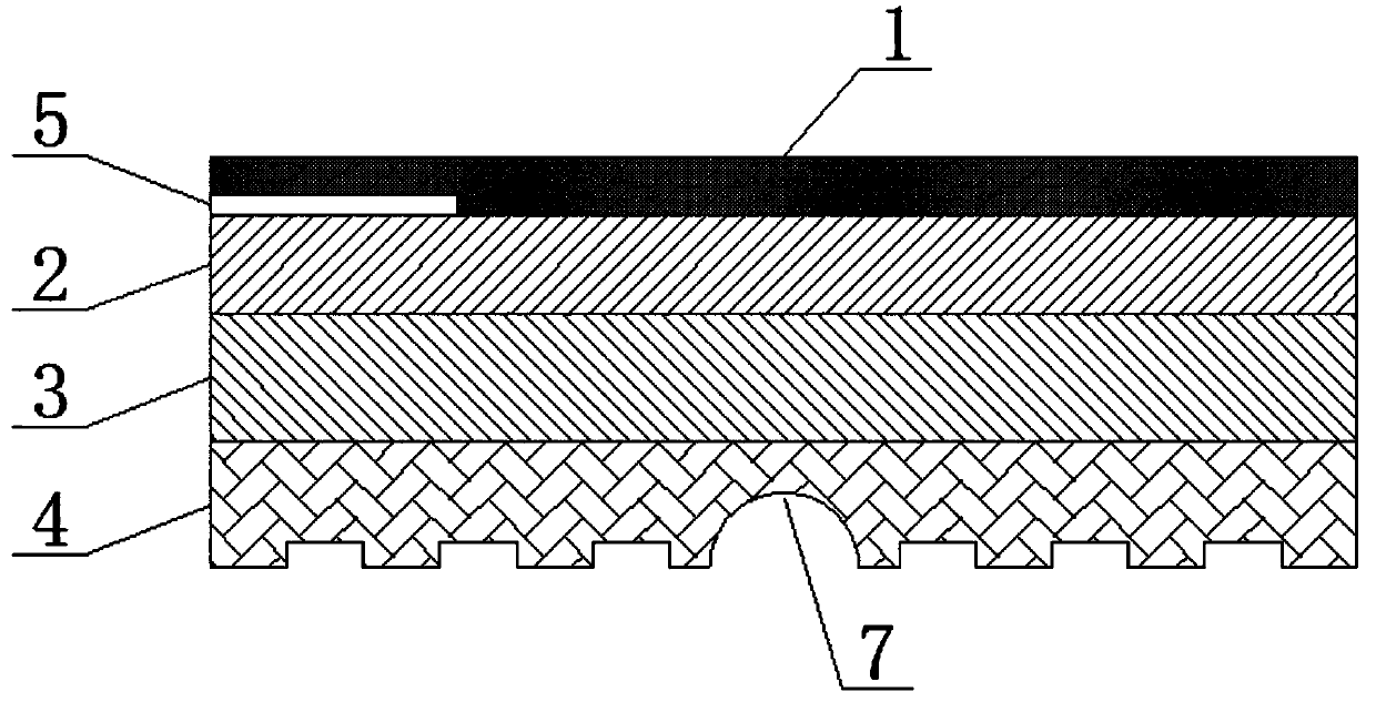 Composite floor for floor heating and mounting method of composite floor