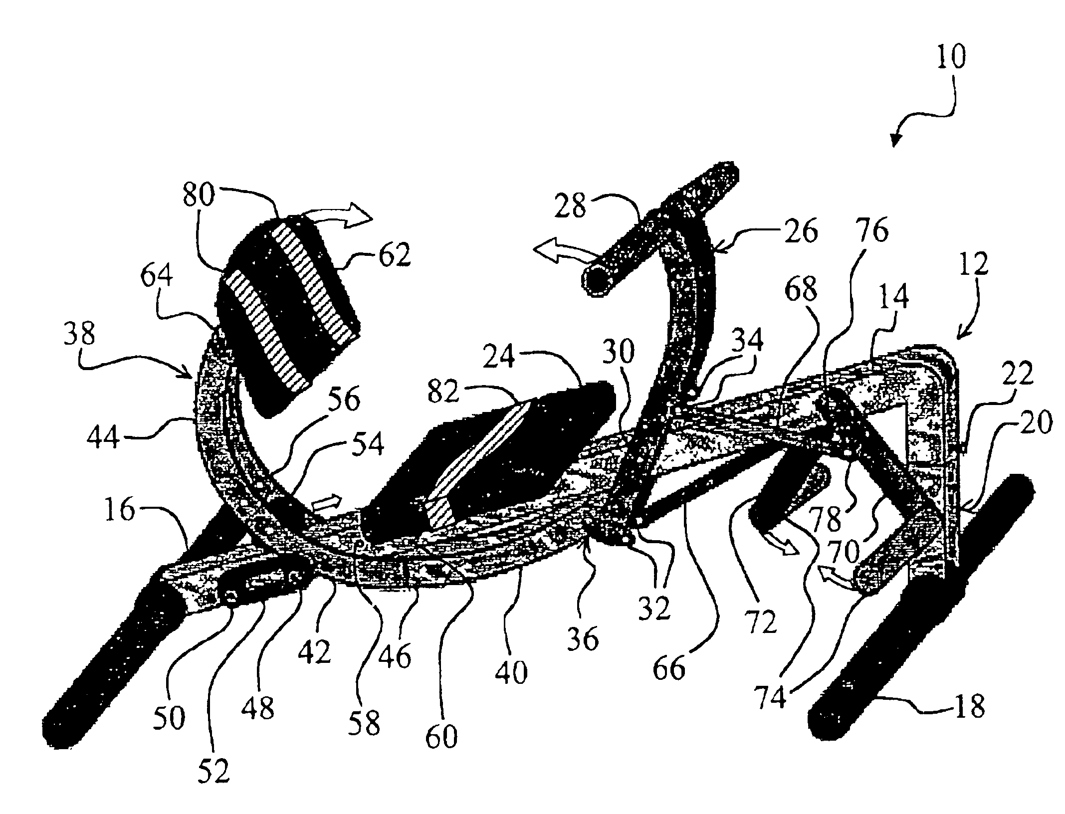 Full-body accordion-motion exercise machine