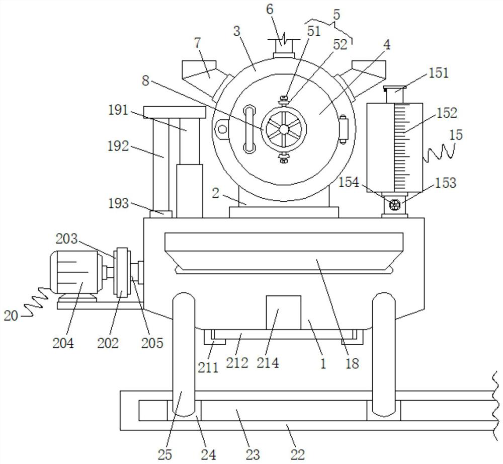 Dry type planting soil stirring and preparing device with multi-raw-material adding function