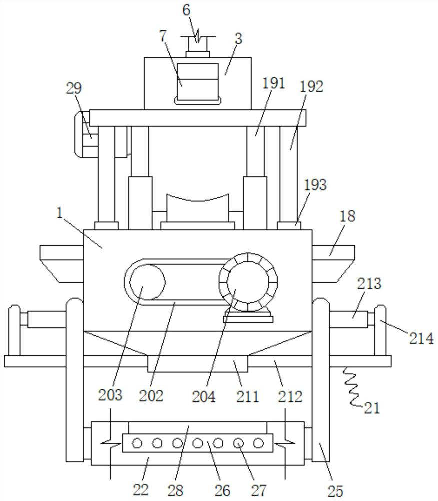 Dry type planting soil stirring and preparing device with multi-raw-material adding function