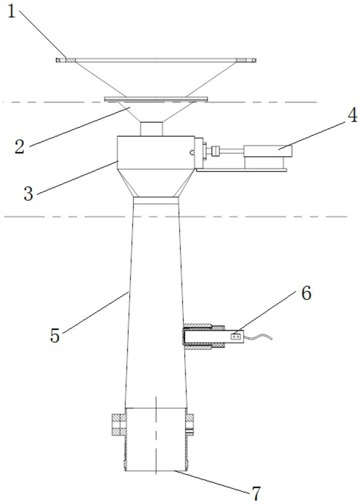 Intermittent quantitative blanking device and control method thereof